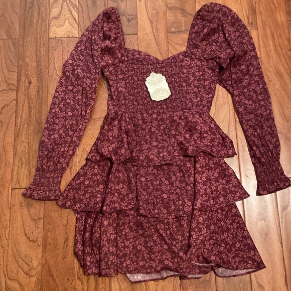 NWT Alter’d State Burgundy Dress in XS - Picture 4 of 4